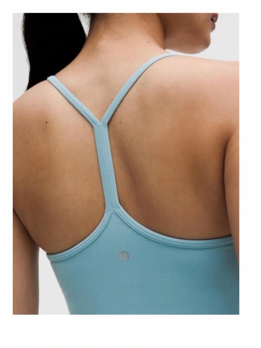 lululemon Women’s Flow Y Tank in Seaform Color. Light Support B/C Cup — Size S
